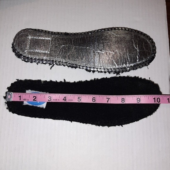 Floopi Faux Fur Boots Burgundy Lace-up Winter Shoes Booties Fleece-Lined Size 10 - Picture 7 of 13